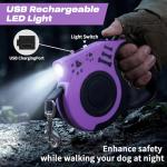 COSOWO 16FT Retractable Dog Leash with Flashlight