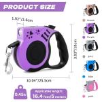 COSOWO 16FT Retractable Dog Leash with Flashlight