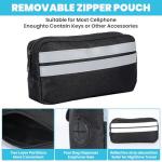 Hands-Free Dog Leash with Pouch for Two Dogs