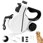 Retractable Dog Leash with LED Light and Bags