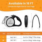 Dual Retractable Dog Leash for Two Dogs