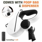 Retractable Dog Leash with LED Light and Bags