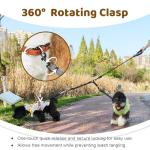 LEOSASA Double Dog Leash with No-Tangle Coupler