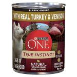 Purina ONE True Instinct Wet Dog Food, 12 Cans