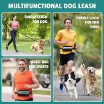 Hands-Free Double Dog Leash with Safety Lock