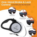 Dual Retractable Dog Leash for Two Dogs