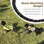 LEOSASA Double Dog Leash with No-Tangle Coupler