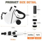 Retractable Dog Leash with LED Light and Bags