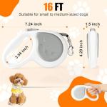 16Ft Retractable Dog Leash for Small Dogs