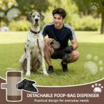 26ft Heavy Duty Retractable Dog Leash with Bag Holder