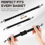 2-Pack Dog Bike Basket Seat Belts