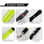 Hands-Free Bungee Dog Leash with Pouch - Black