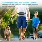 Hands-Free Dog Leash with Zipper Pouch & Handles