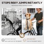 2-Pack Dog Bike Basket Seat Belts
