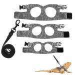 Bearded Dragon Leash and Harness Set - 3 Pack