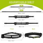 Hands-Free Dog Leash for 2 Dogs, Adjustable Belt