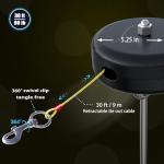 Pestairs 30ft Retractable Dog Tie Out Cable