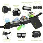 Hands-Free Dog Leash for 2 Dogs, Adjustable Belt