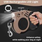 16FT Retractable Dog Leash with LED Light