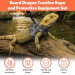 Bearded Dragon Leash and Harness Set - 3 Pack