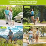 Hands-Free Dog Leash for 2 Dogs, Adjustable Belt