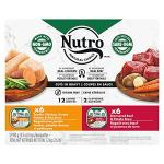 NUTRO Adult Wet Dog Food Variety Pack, 12 Trays