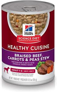 Hill's Science Diet Braised Beef Dog Food, 12 Pack
