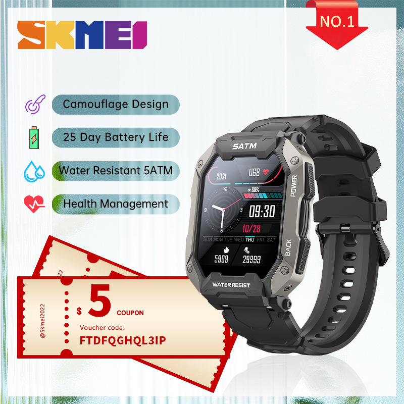 SKMEI Bluetooth Smart Watch for Fitness and Sports