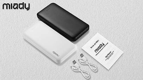 Miady 10000mAh Dual USB Power Bank - 2-Pack