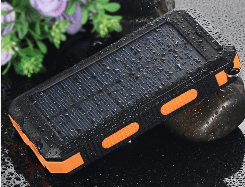 Dual USB Waterproof Solar Power Bank Charger