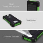 Waterproof Solar Power Bank for Phones: 50000mah Dual-USB