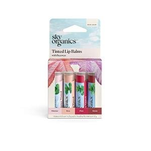 Sky Organics Tinted Lip Balm – 4 Flavors
