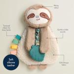 Itzy Ritzy Sloth Lovey with Teether & Ribbons