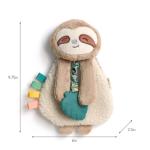 Itzy Ritzy Sloth Lovey with Teether & Ribbons