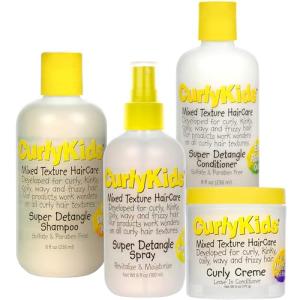 CurlyKids Mixed Hair HairCare Bundle - 4 items