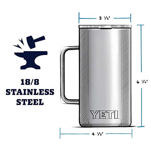 YETI 24 oz Vacuum Insulated Rambler Mug, White