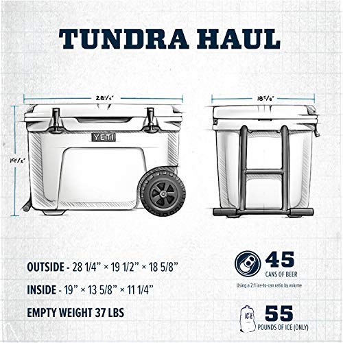 YETI Tundra Haul Wheeled Cooler - White