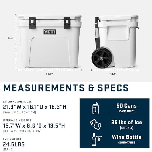 YETI Roadie 32 Wheeled Cooler - Big Wave Blue