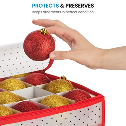 Large Christmas Decoration Storage Box with Zipper