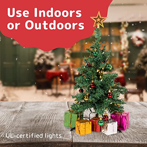 Mini Christmas Tree Set with LED Lights