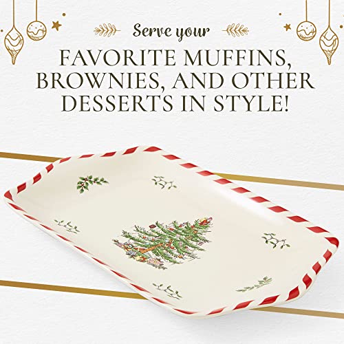 Spode Christmas Tree Peppermint Treat Tray