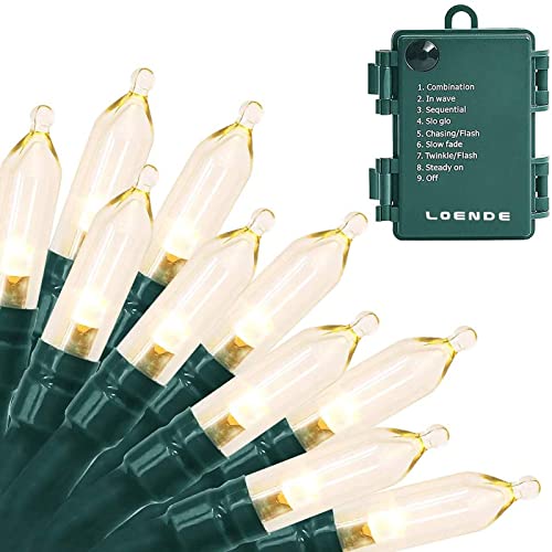 LOENDE Battery Operated Outdoor Christmas Lights
