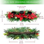 28" Triple Candle Holder for Christmas Decoration