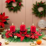 28" Triple Candle Holder for Christmas Decoration