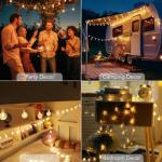 Battery Operated Globe String Lights with Remote