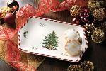Spode Christmas Tree Peppermint Treat Tray