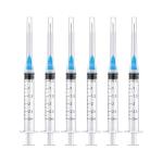 10 Pack Disposable Luer Lock Syringes with Needles