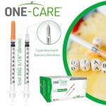 ONE-CARE 1 ml Syringes, 30G, 100 Count