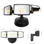 75W Adjustable Outdoor Flood Lights with 7000LM