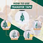 HTVRONT 12" x 16' Vinyl Transfer Tape with Grid